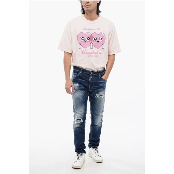 Dsquared² Distressed Cool Guy Denims with Dark Wash - Image 4