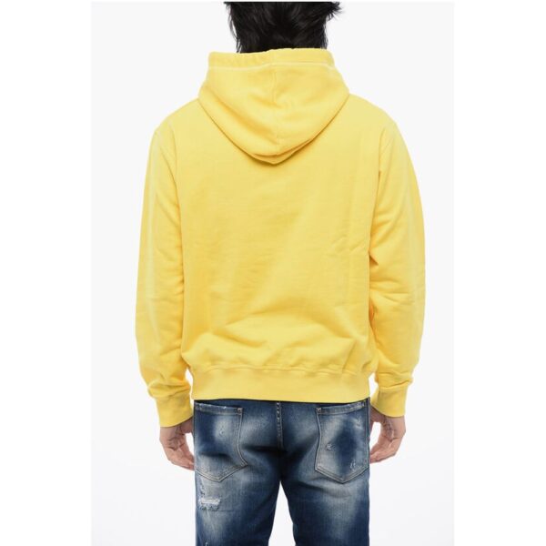 Dsquared² Cool-fit Hoodie Sweatshirt with Glossy Silicon Print - Image 2