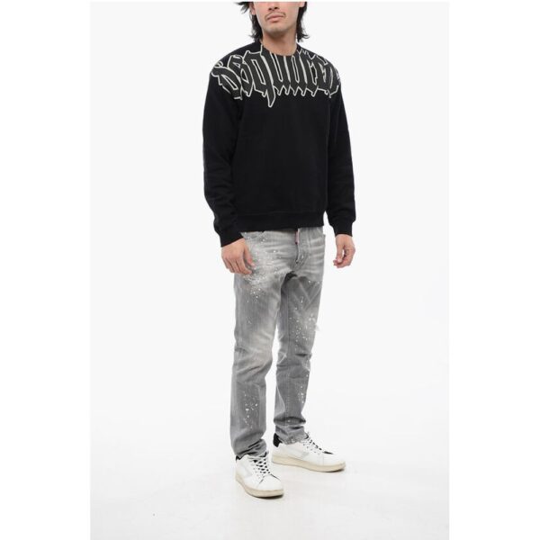 Dsquared² Brushed Cotton GOTHIC Cool Fit Sweatshirt - Image 4