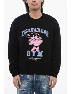 Dsquared² Crew Neck Cool Fit D2 GYM Brushed Cotton Sweatshirt