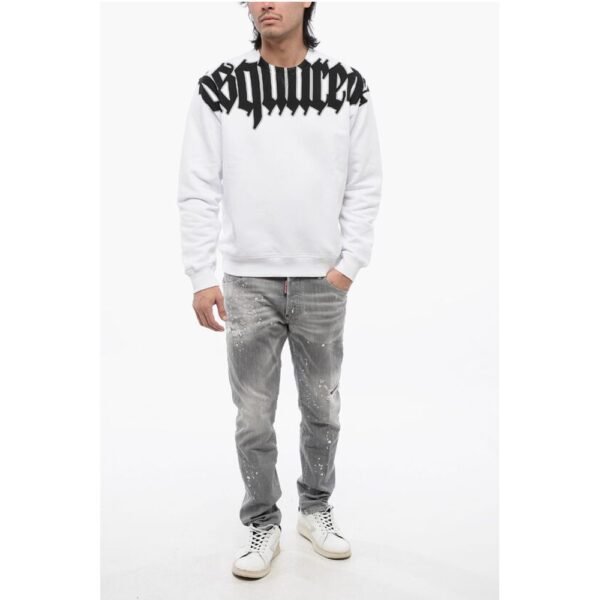 Dsquared² Brushed Cotton GOTHIC Cool Fit Sweatshirt - Image 4