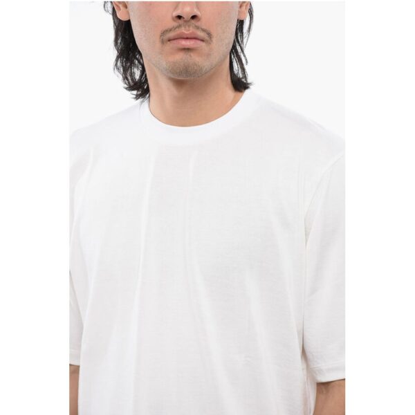 Dsquared² Football Fit Cotton Blend T-Shirt with Logo Patch - Image 3