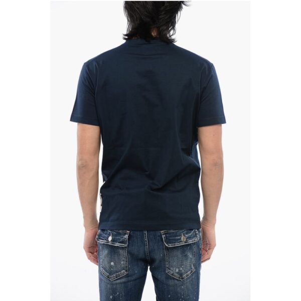 Dsquared² Crew Neck Cotton T-Shirt with Printed Logo - Image 2
