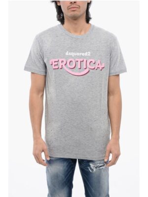 Dsquared² Muscle Fit T-shirt with Distressed Effect