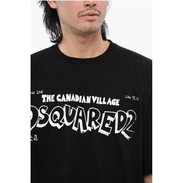 Dsquared² Skater Fit T-shirt with Contrasting Print - Image 3