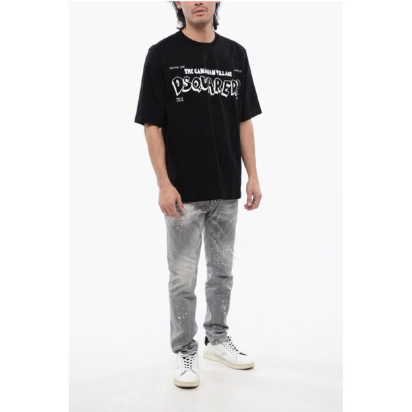 Dsquared² Skater Fit T-shirt with Contrasting Print - Image 4