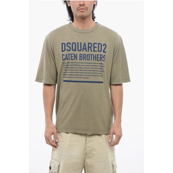 Dsquared² Cotton Blend ONCE UPON A TIME Loose Fit T-Shirt