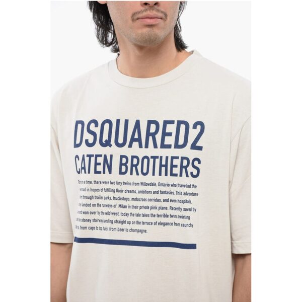 Dsquared² Loose-fit T-shirt with Lettering - Image 3