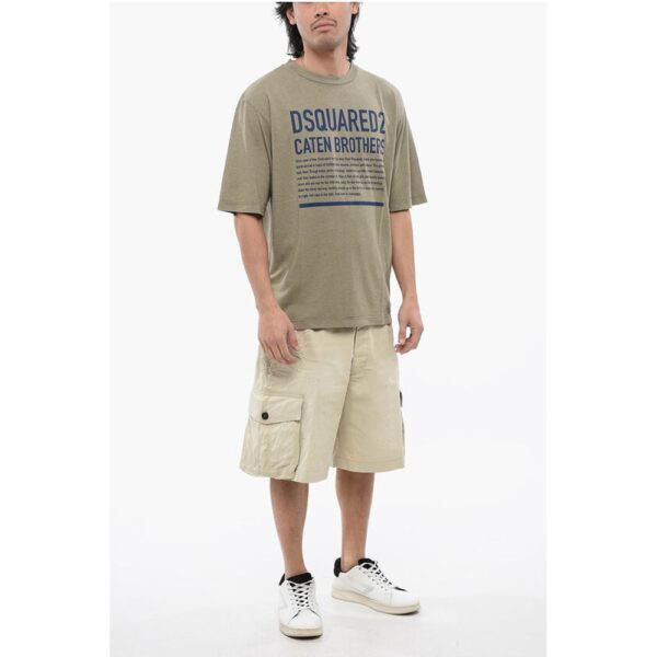 Dsquared² Cotton Blend ONCE UPON A TIME Loose Fit T-Shirt - Image 4