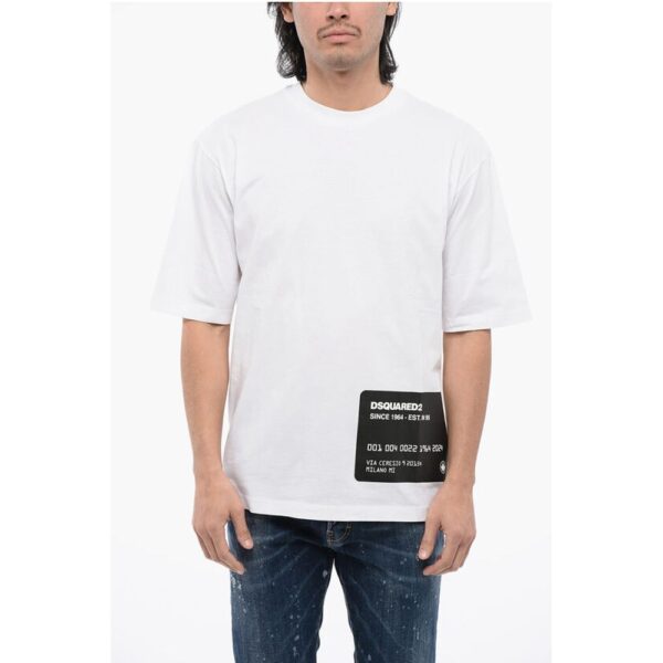 Dsquared² Cotton CARD Loose Fit T-Shirt