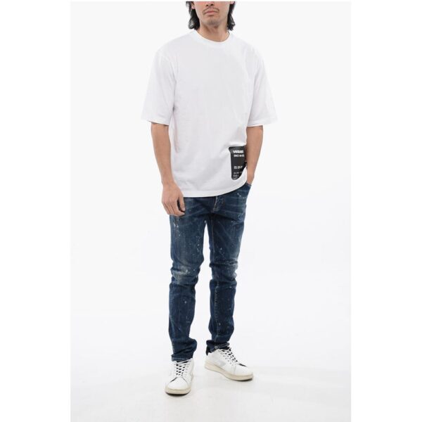 Dsquared² Cotton CARD Loose Fit T-Shirt - Image 4