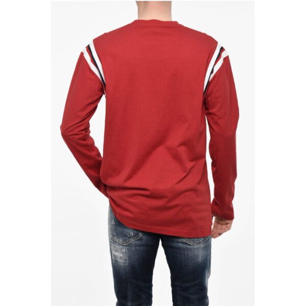 Dsquared² Varsity Fit D2 UNIVERSITY T-Shirt with Tape Detail - Image 2