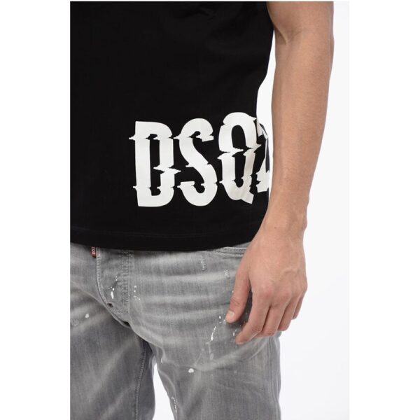 Dsquared² Cotton Cool Fit T-Shirt with Printed Logo - Image 3