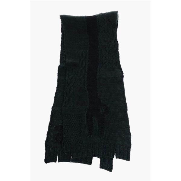 Maison Margiela MM6 Braided Wool Blend Scarf - Image 3