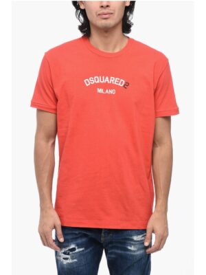 Dsquared² Cotton Crew-neck T-shirt with Frontal Print