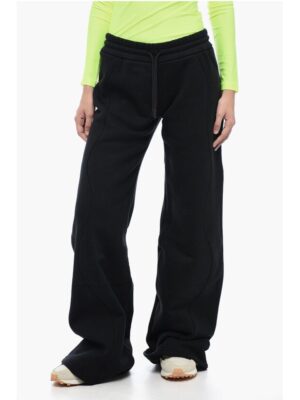 Off-White Brushed Cotton Straight Fit ROUND Joggers