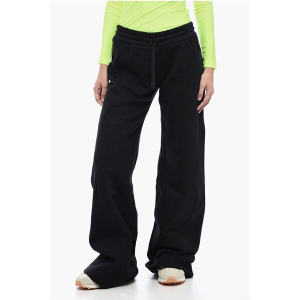 Off-White Brushed Cotton Straight Fit ROUND Joggers