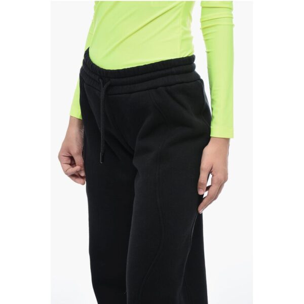 Off-White Brushed Cotton Straight Fit ROUND Joggers - Image 3