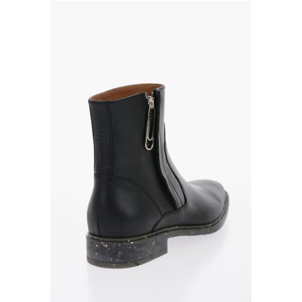 Off-White Stone Effect Sole ECO Leather Booties - Image 2