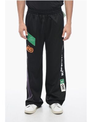 Off-White SKATE TRACKPANT Joggers with Patchwork