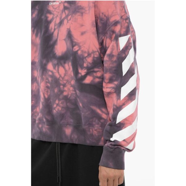 Off-White Tie-Dye Effect DIAG ARROW Crew-neck Sweatshirt - Image 3