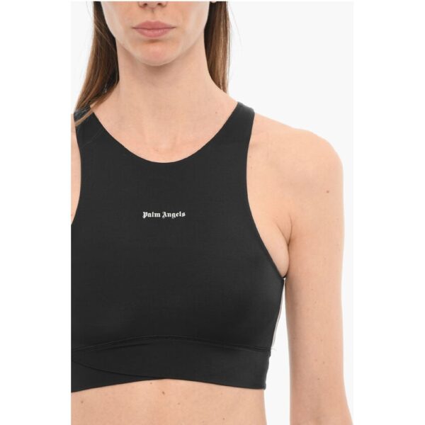 Palm Angels Active Crop Top with Contrasting Logo - Image 3
