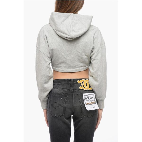 Palm Angels Cotton Cropped Hoodie - Image 2