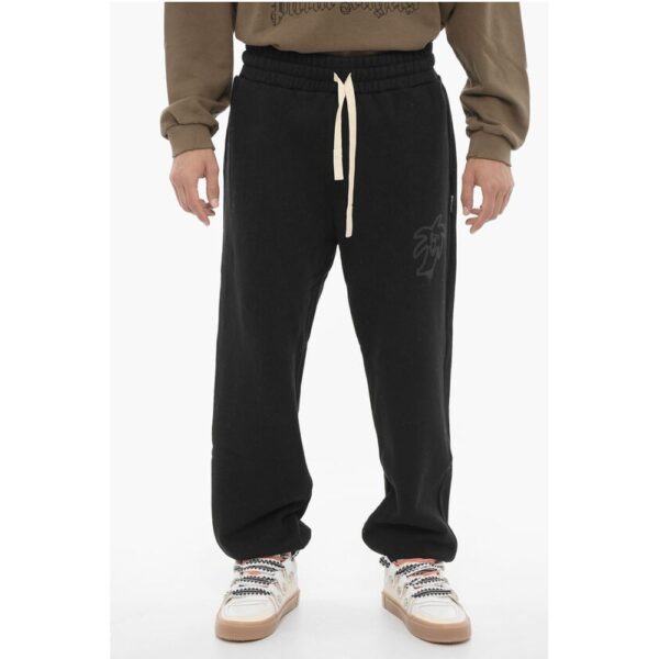 Palm Angels Solid Color Brushed Cotton HUNTER Joggers