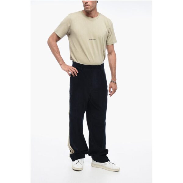 Palm Angels Corduroy TAPE Pants with Contrasting Bands - Image 4