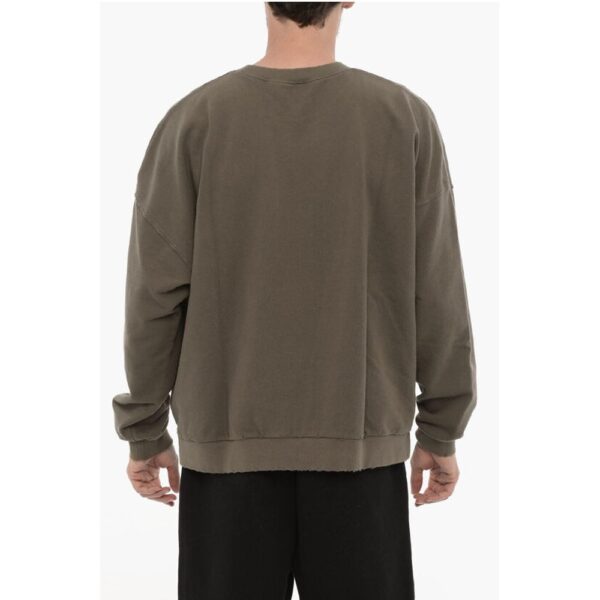 Palm Angels Vintage Effect Crew-Neck Sweatshirt with Embossed Monogram - Image 2