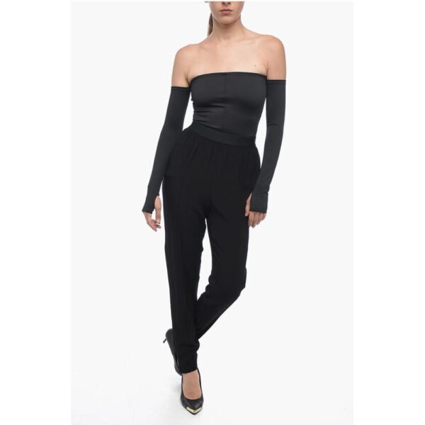 Maison Margiela MM1 Tapered Fit Pants with Elastic Waistband - Image 4
