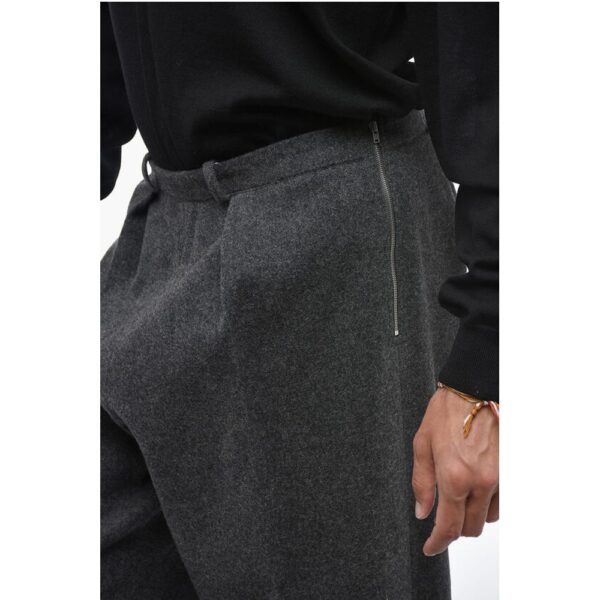 Maison Margiela MM10 Single-pleated Wool Blend Chinos Pants - Image 3