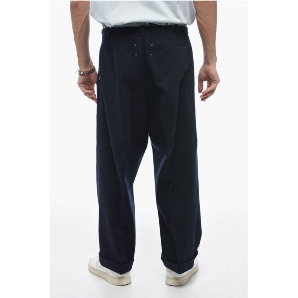 Maison Margiela MM10 Single-pleated Wool Blend Chinos Pants - Image 2