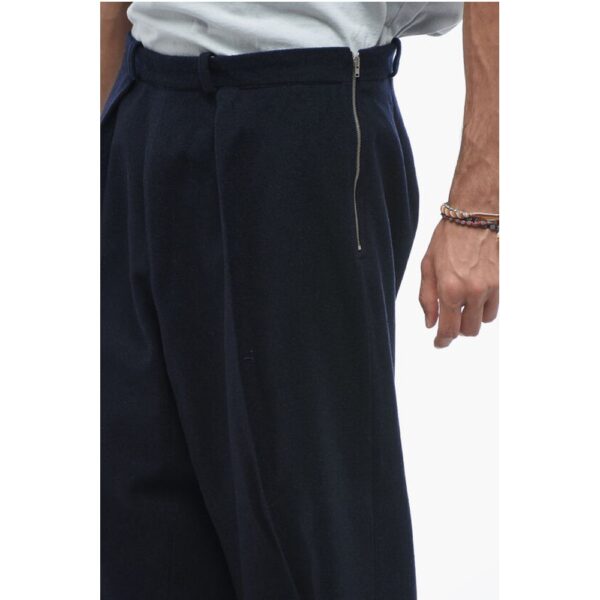 Maison Margiela MM10 Single-pleated Wool Blend Chinos Pants - Image 3