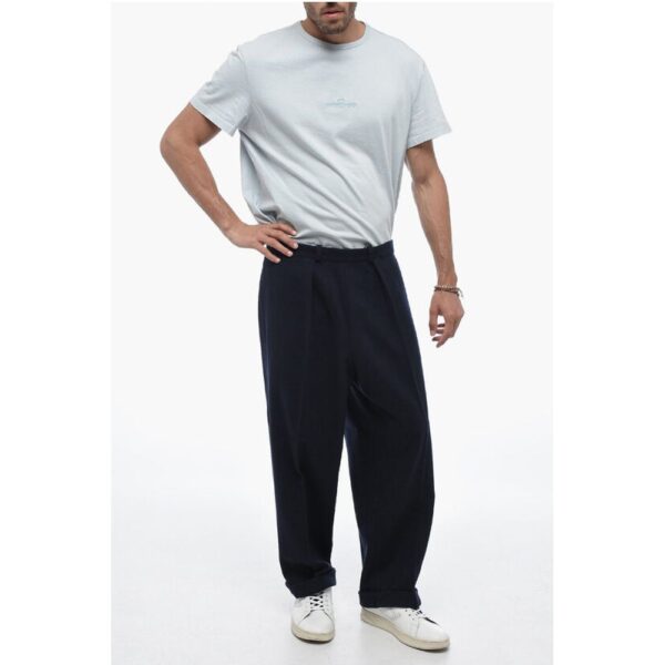 Maison Margiela MM10 Single-pleated Wool Blend Chinos Pants - Image 4