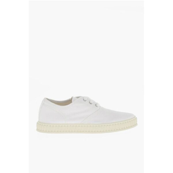 Maison Margiela MM22 Canvas Low-top Sneakers with Rubber Sole - Image 3