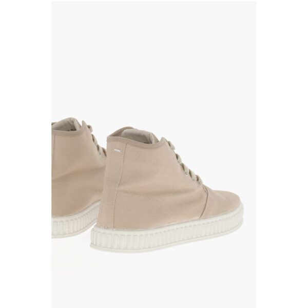 Maison Margiela MM22 Canvas High-top Sneakers with Rubber Sole - Image 2