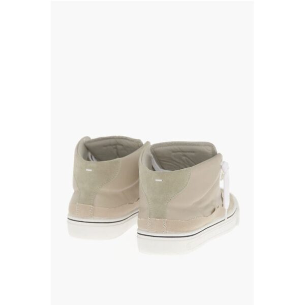 Maison Margiela MM22 Distressed Effect Leather High-Top Sneakers - Image 2