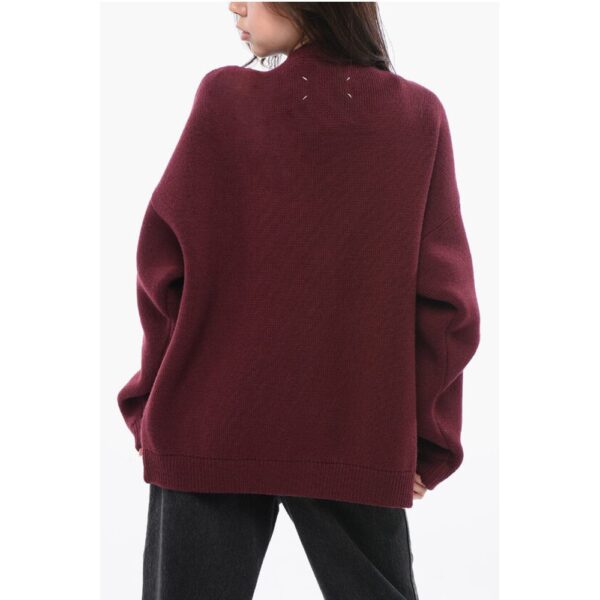 Maison Margiela Drop Shoulder Wool Cardigan - Image 2
