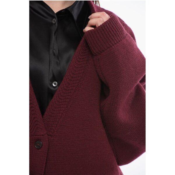 Maison Margiela Drop Shoulder Wool Cardigan - Image 3
