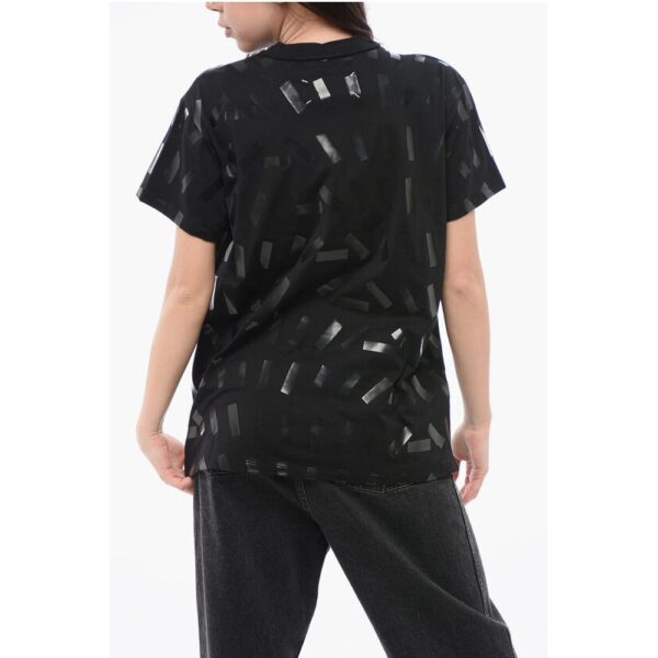 Maison Margiela MM0 Printed Cotton Crew Neck T-Shirt - Image 2