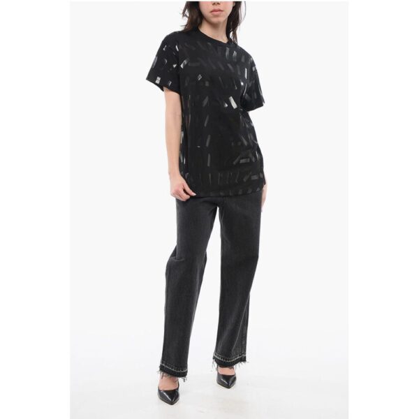 Maison Margiela MM0 Printed Cotton Crew Neck T-Shirt - Image 4