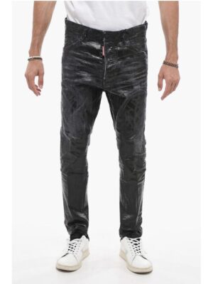 Dsquared² Long Crotch Relax Denims with Distressed Detail