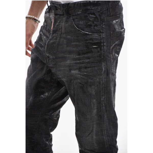 Dsquared² Long Crotch Relax Denims with Distressed Detail - Image 3