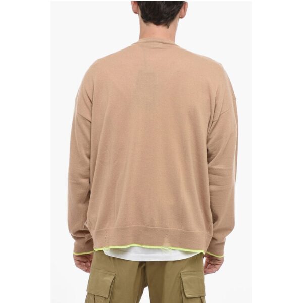 Dsquared² Cashmere Blend Cardigan wiith Distressed Detail - Image 2