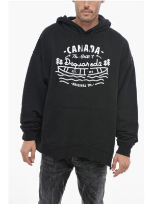 Dsquared² RAGIAN Hoodie Sweatshirt with Lettering Print