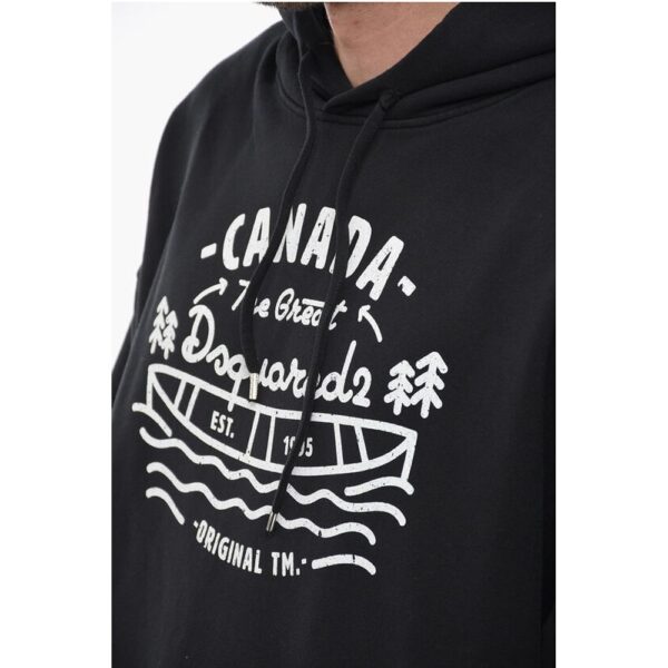 Dsquared² RAGIAN Hoodie Sweatshirt with Lettering Print - Image 3