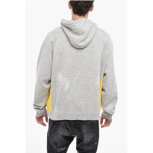 Dsquared² Two-toned Hoodie Sweatshirt with Embroidered Logo - Image 2