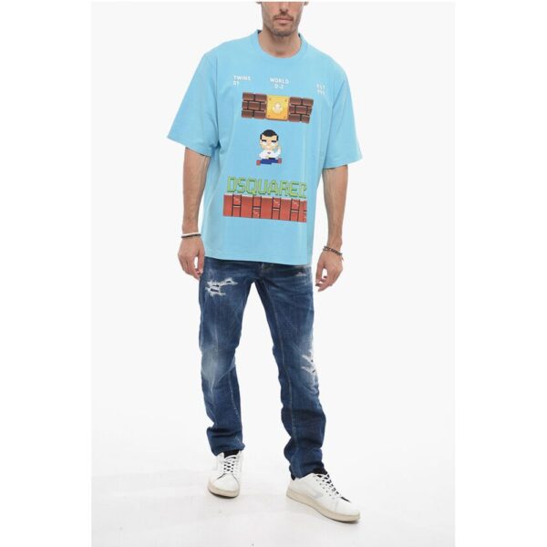 Dsquared² Skater Fit T-shirt with Graphic Print - Image 4
