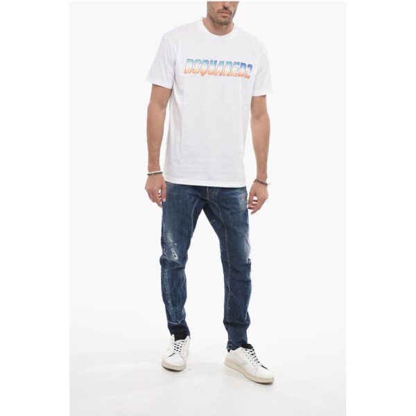 Dsquared² Cool Fit T-shirt with Glittery Effect - Image 4